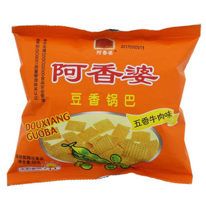 阿香婆五香牛肉味豆香锅巴