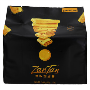 赞叹黑芝麻味鸡蛋卷