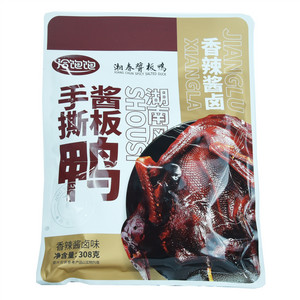 洽饱饱手撕酱板鸭