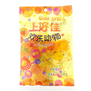 上好佳欢乐动物 - 水果味棒棒糖