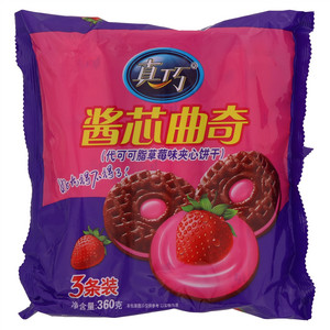 真巧酱芯曲奇（代可可脂草莓味夹心饼干）