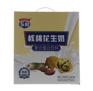 东方多鲜庄园多鲜核桃花生奶复合蛋白饮料200ml×12盒/箱