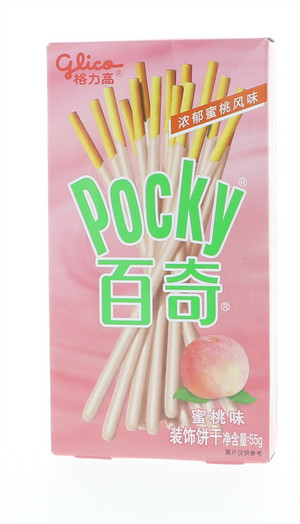 Glico格力高Pocky百奇蜜桃味装饰饼干