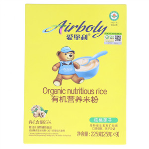 爱堡利核桃莲子有机米营养米粉