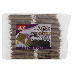 红了排骨黑豆味黑粮苏打饼干