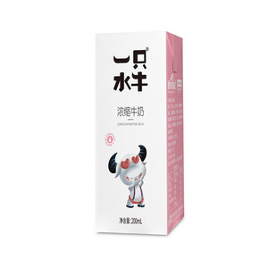 一只水牛浓缩牛奶
