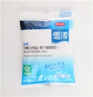 雪涛日晒自然盐（烘干精细型）300g