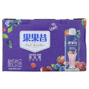 伊利果果昔混合莓酸奶饮品
