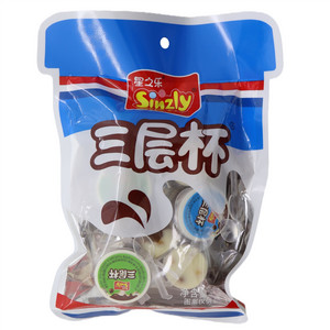 星之乐三层杯饼干代可可脂巧克力