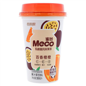 香飘飘蜜谷百香橙橙乳酸菌风味果汁茶饮料