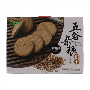 北方绿人五谷杂粮荞麦味饼干