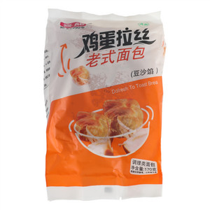 喜能豆沙馅鸡蛋拉丝老式面包