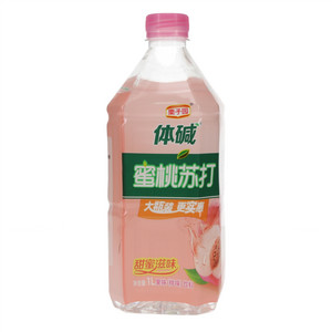 栗子园体碱桃味蜜桃苏打果味饮料