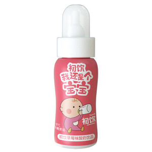 初饮我还是个宝宝草莓味酸奶饮品