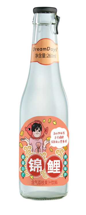 乳果那年含气荔枝果汁饮料