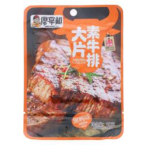 廖掌柜黑鸭味大片素牛排