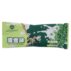 滚雪球绿豆雪糕