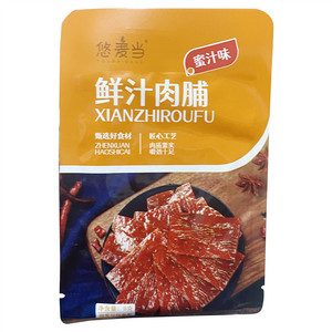 悠麦当蜜汁味鲜汁肉脯