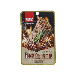 探嘴香辣味手撕素牛排