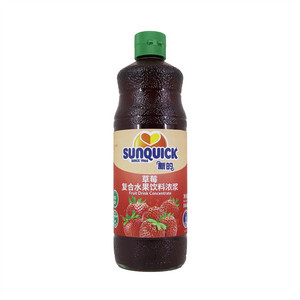 「新的」草莓复合水果饮料浓浆