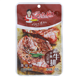 巧大娘黑椒味手撕素牛排