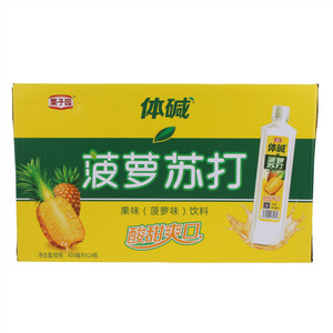 栗子园体碱菠萝味菠萝苏打果味饮料