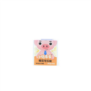 小猪乖乖樱花可乐味压片糖果