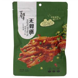 百年傳奇无骨派滕椒味碳烤无骨鸭掌