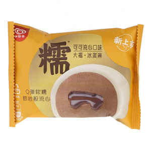 和路雪可可流心口味大福冰淇淋