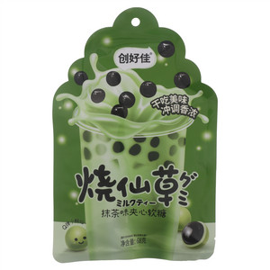 创好佳烧仙草抹茶味夹心软糖