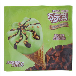 巧乐兹蜜瓜口味脆筒冰激凌