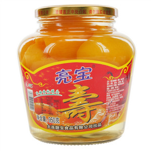 亮宝糖水黄桃罐头