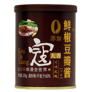 寇大香鲜椒豆瓣(中辣）