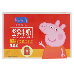 好+1peppa pig小猪佩奇坚果牛奶