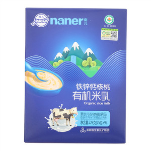 南儿铁锌钙核桃有机米乳