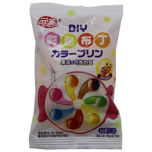 元美果冻+巧克力豆DIY彩色布丁