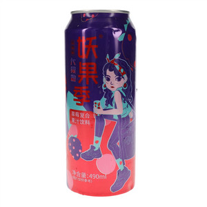 妖果季草莓味大果粒草莓复合果汁饮料