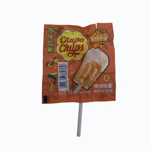 Chupa Chups橘子汽水味硬糖棒棒糖 