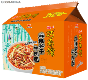 统一巧面馆麻辣笋子牛肉面