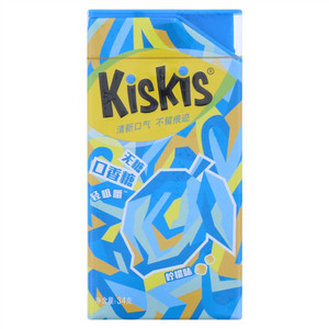 KisKis酷滋轻咀嚼柠檬味无糖口香糖