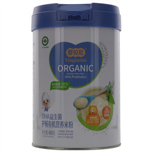 婴贝尼DHA益生菌护畅有机营养米粉