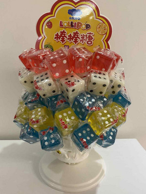 小猪笨笨骰子形棒棒糖