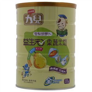 力儿雪梨胡萝卜益生元果蔬米粉