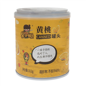 果小懒黄桃罐头