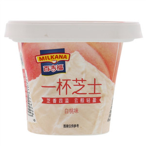 百吉福一杯芝士白桃味再制干酪