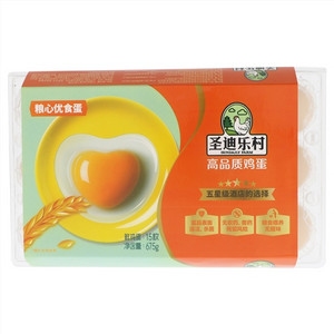 粮心优食A+无抗鲜鸡蛋15枚