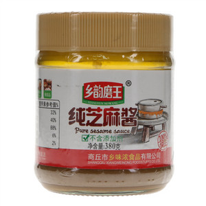 乡韵磨王纯芝麻酱380g