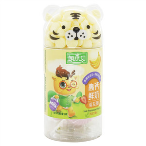 朗小贝高钙鲜奶溶豆圈-香蕉味溶豆+草莓味奶圈