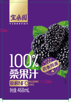 宝桑园桑果汁屋形包装(新鲜屋)468ml