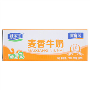君乐宝家庭装百利包麦香牛奶